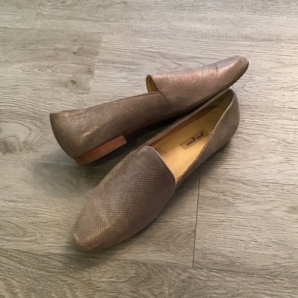 Paul Green Metallic Flats Loafers - Picture 4 of 5